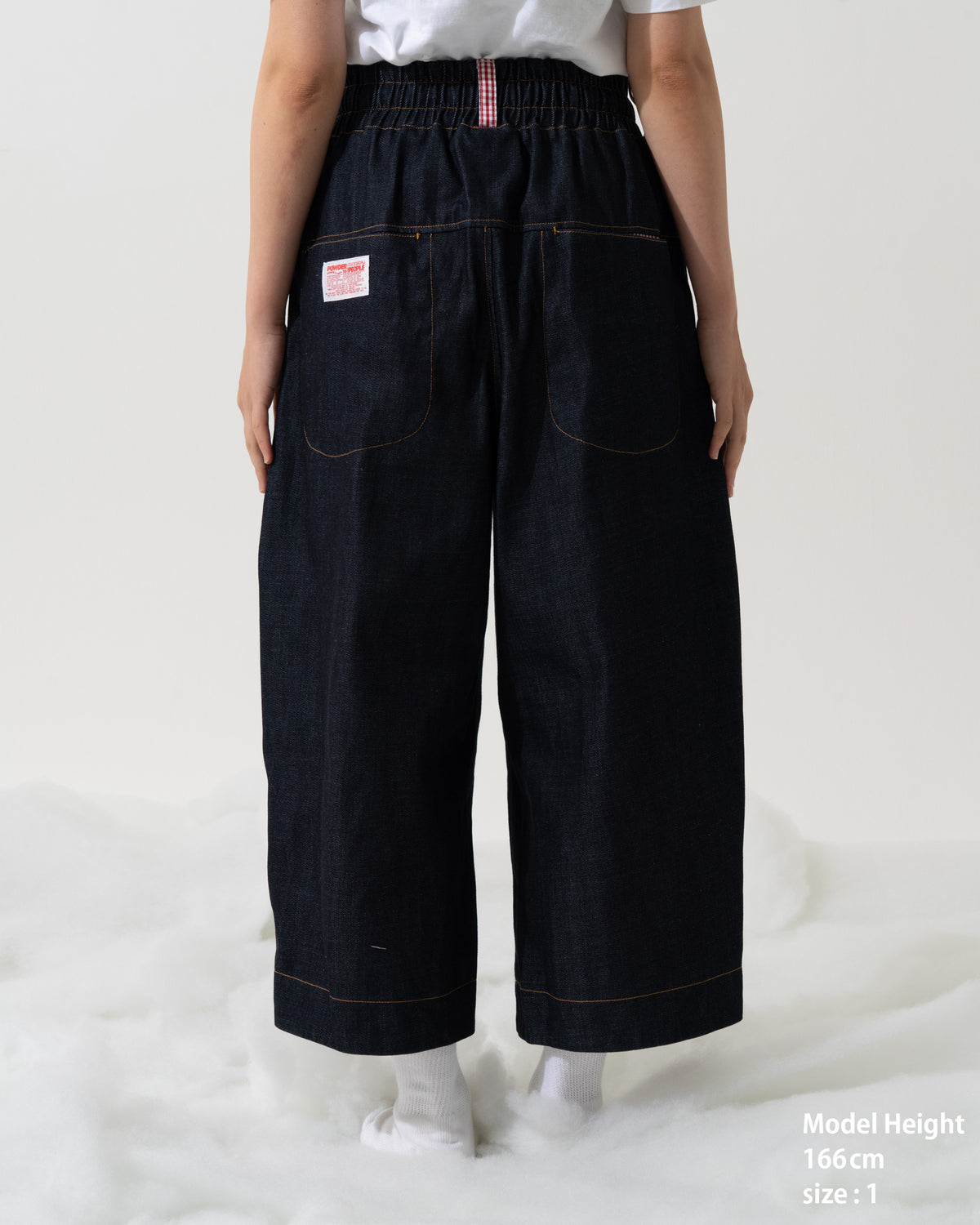 SNAP CORDUROY PANTS / amber & ivory
