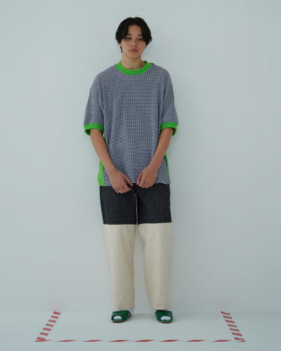 Check short sleeve T-shirt