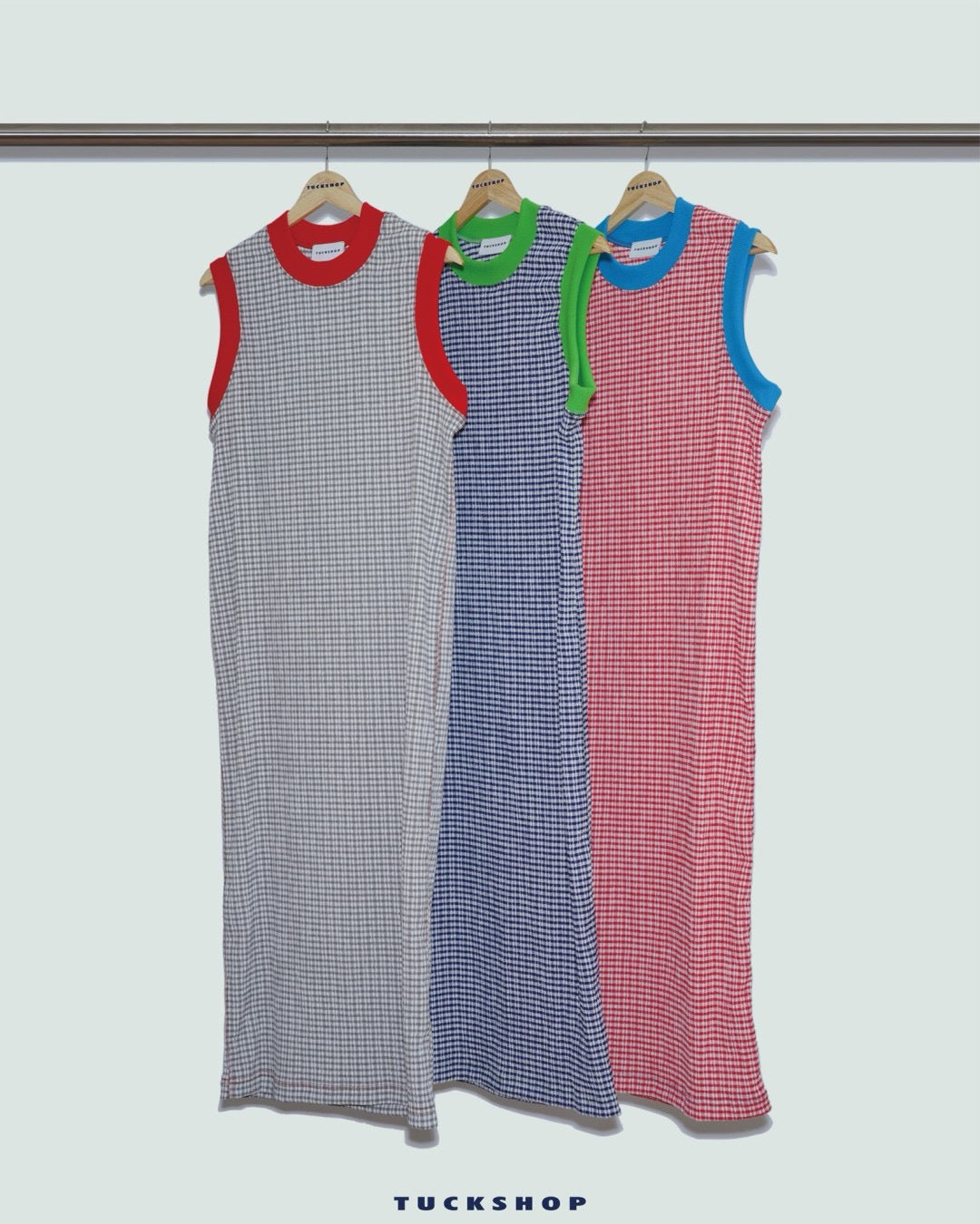 CHECK LONG DRESS