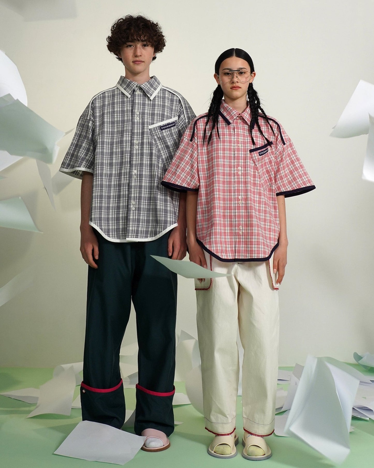 CHECK PIPING SHIRT - TUCKSHOP