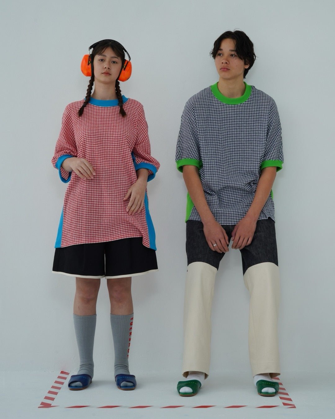 CHECK SHORT SLEEVE T - SHIRT - TUCKSHOP