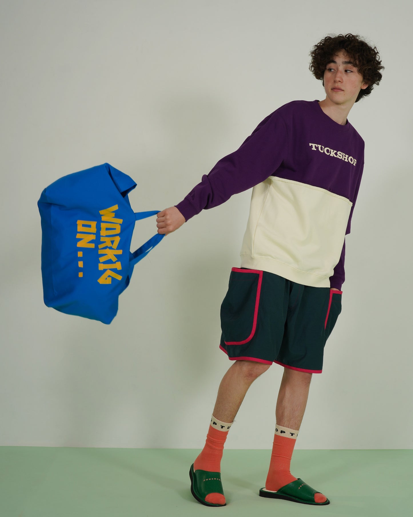 JACQUARD LOGO SOCKS