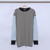 BORDER LONG SLEEVE CUT SEW