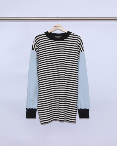 BORDER LONG SLEEVE CUT SEW