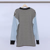 BORDER LONG SLEEVE CUT SEW