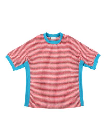 Check short sleeve T-shirt