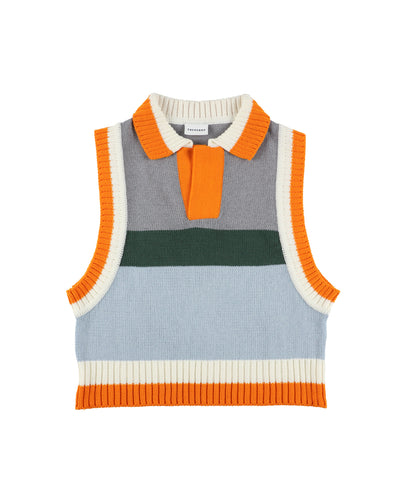 COLLARED KNIT VEST