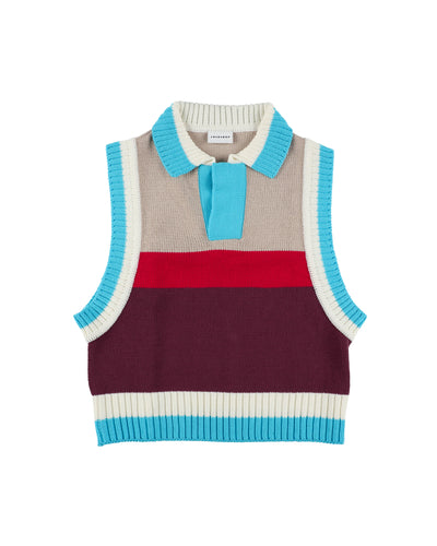 COLLARED KNIT VEST