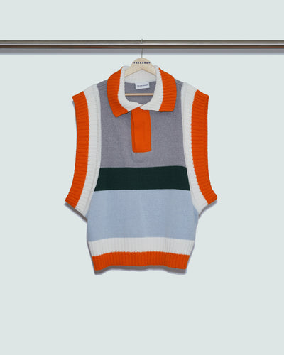 COLLARED KNIT VEST