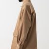SPLIT SS SHIRT / off white & khaki