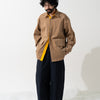 SPLIT SS SHIRT / off white & khaki
