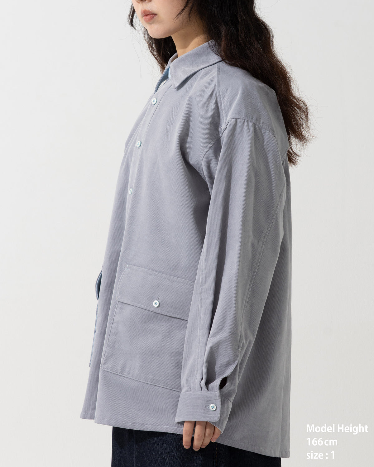 SPLIT SS SHIRT / off white & khaki