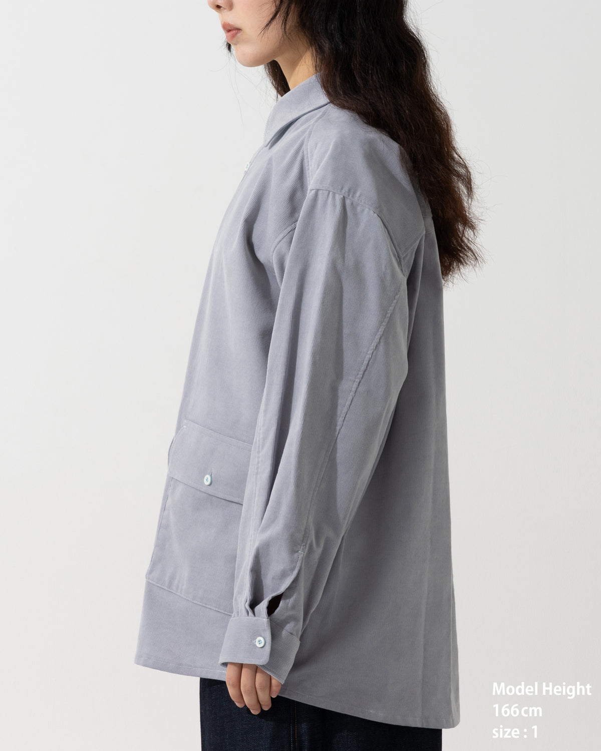 SPLIT SS SHIRT / off white & khaki