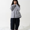 CORDUROY OVERSHIRT / gray & ice blue