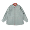 SPLIT SS SHIRT / off white & khaki
