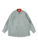 SPLIT SS SHIRT / off white & khaki