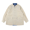 CORDUROY OVERSHIRT / off white & blue