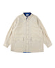 CORDUROY OVERSHIRT / off white & blue