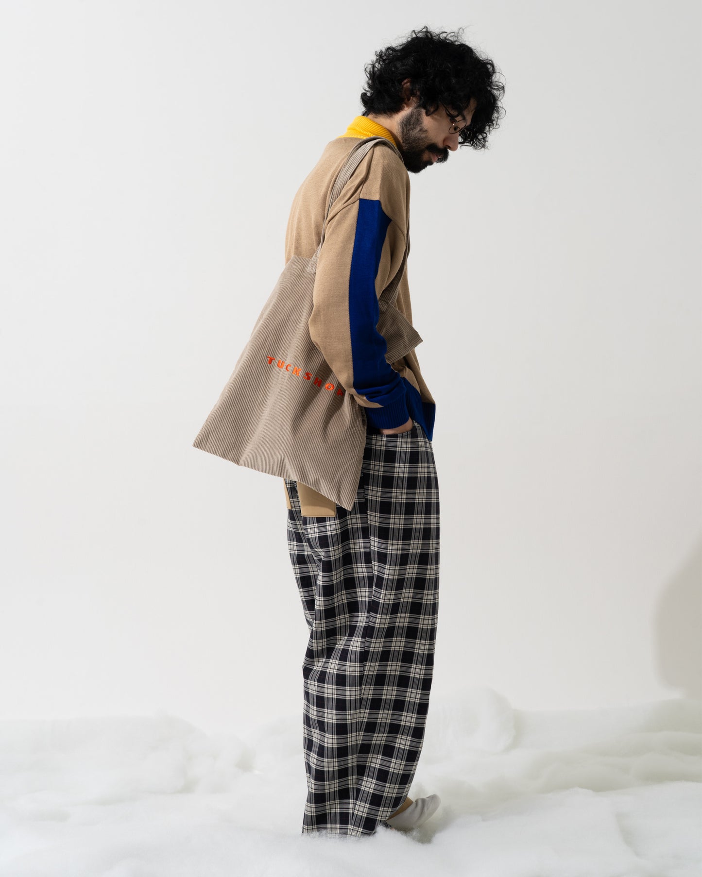 CORDUROY TOTE / beige