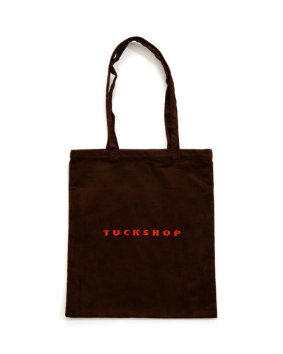 CORDUROY TOTE / dark brown