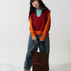 CORDUROY TOTE / dark brown