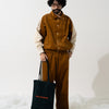 CORDUROY TOTE / dark green
