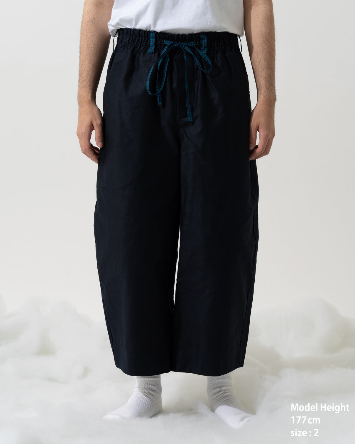 SNAP CORDUROY PANTS / amber & ivory