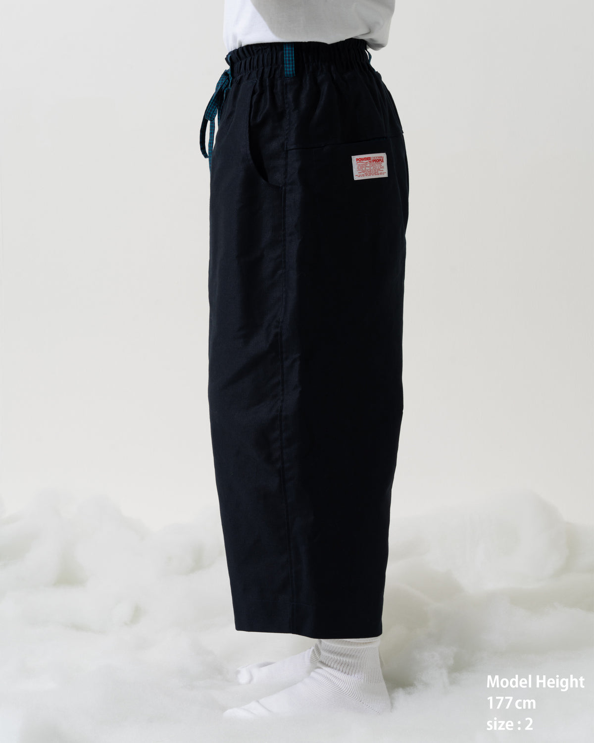 SNAP CORDUROY PANTS / amber & ivory