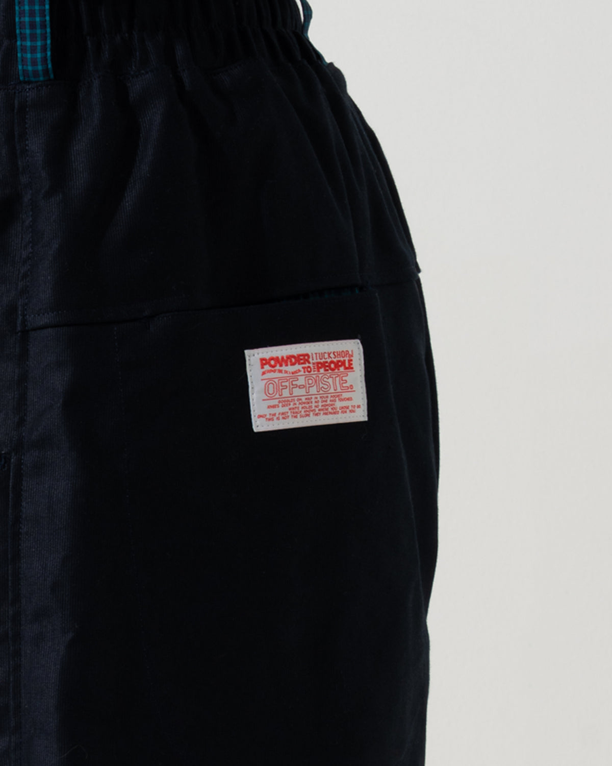 SNAP CORDUROY PANTS / amber & ivory
