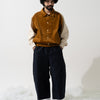 SNAP CORDUROY PANTS / amber & ivory