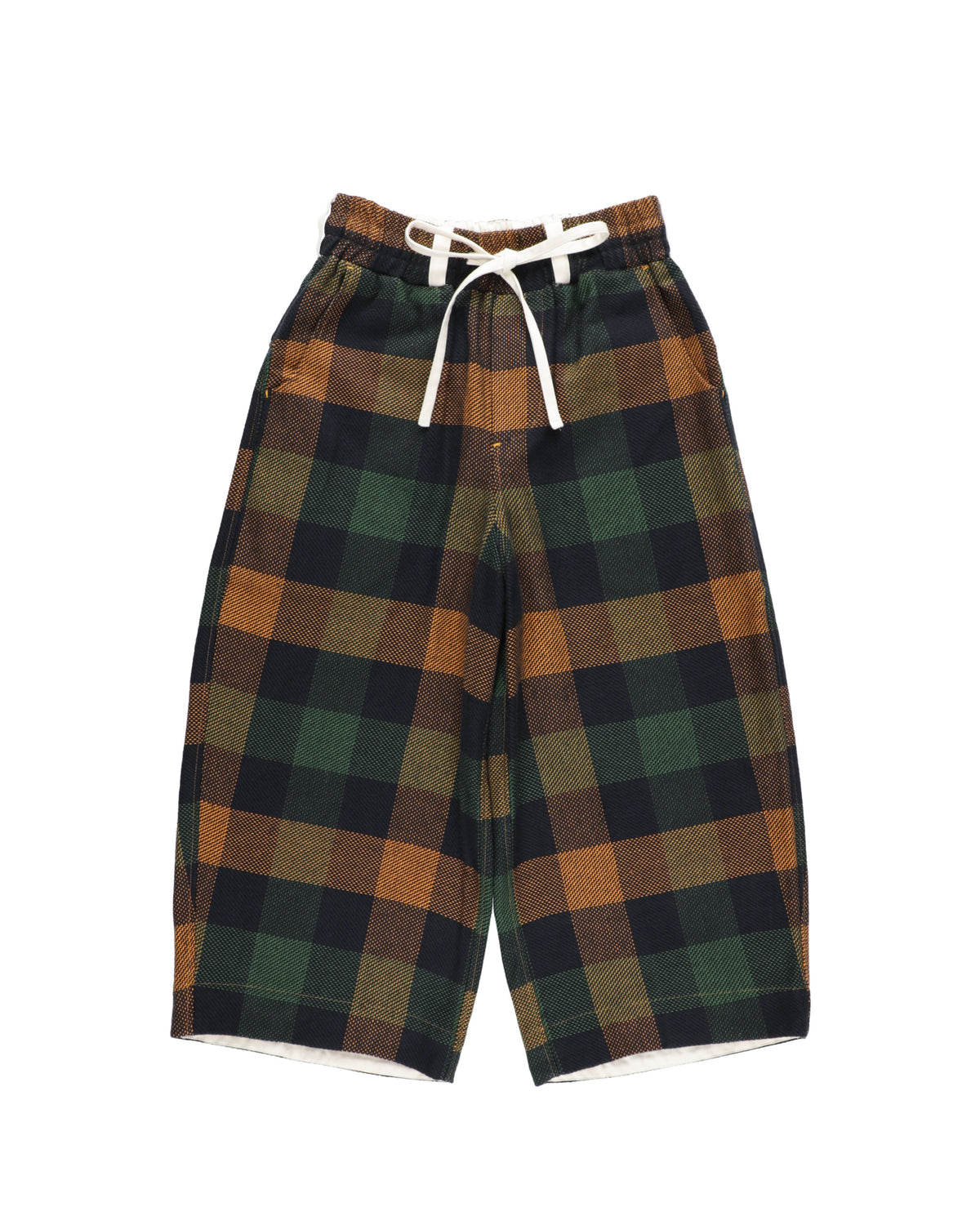SNAP CORDUROY PANTS / amber & ivory