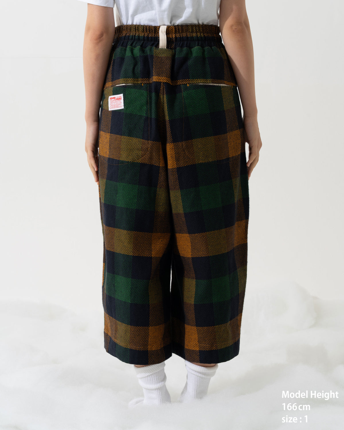 SNAP CORDUROY PANTS / amber & ivory
