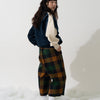 SNAP CORDUROY PANTS / amber & ivory