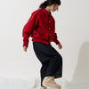 SNAP CORDUROY PANTS / amber & ivory