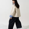 SNAP CORDUROY PANTS / amber & ivory