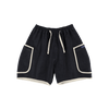 DENIM PIPING SHORTS