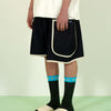 DENIM PIPING SHORTS