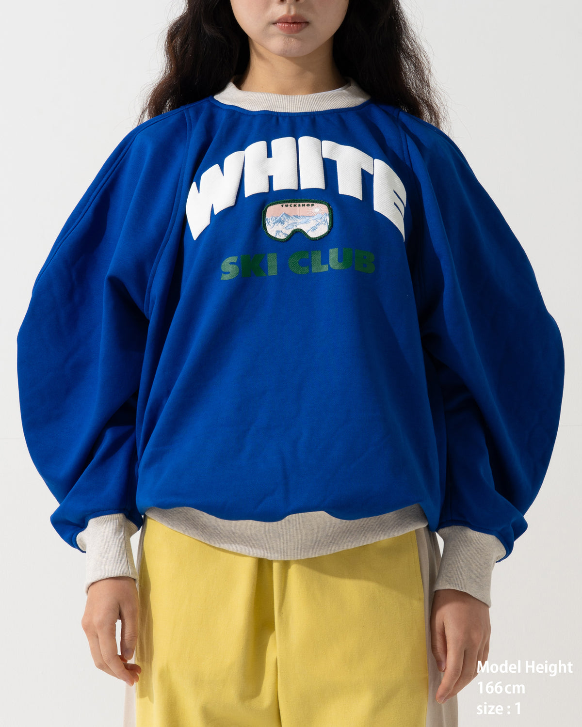 CORDUROY OVERSHIRT / off white & blue