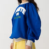CORDUROY OVERSHIRT / off white & blue