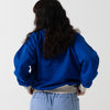 CORDUROY OVERSHIRT / off white & blue