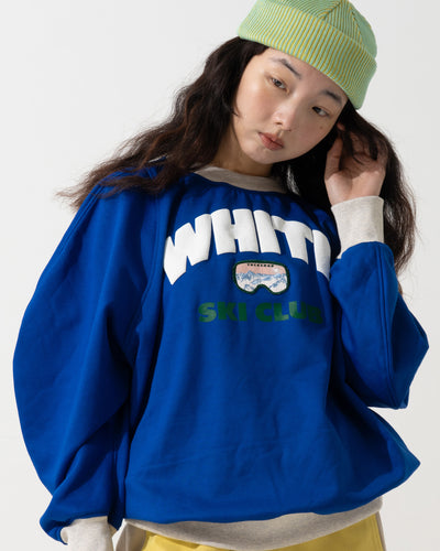 CORDUROY OVERSHIRT / off white & blue