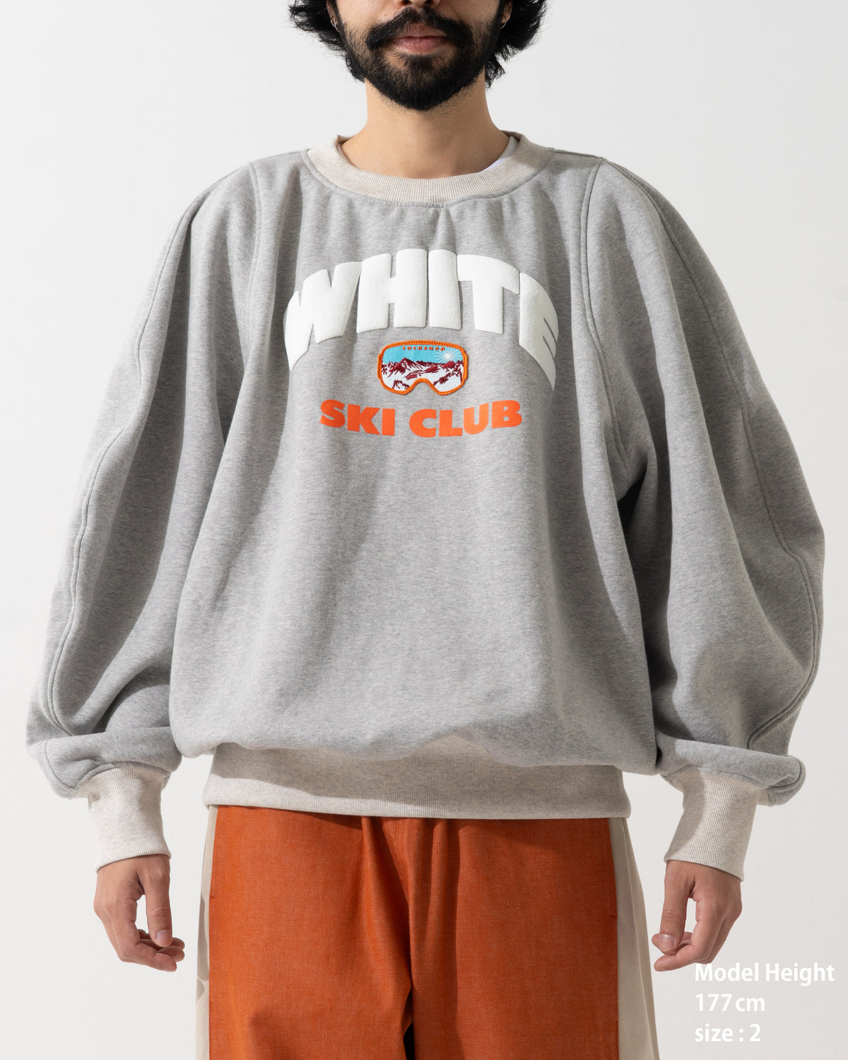 CORDUROY OVERSHIRT / off white & blue