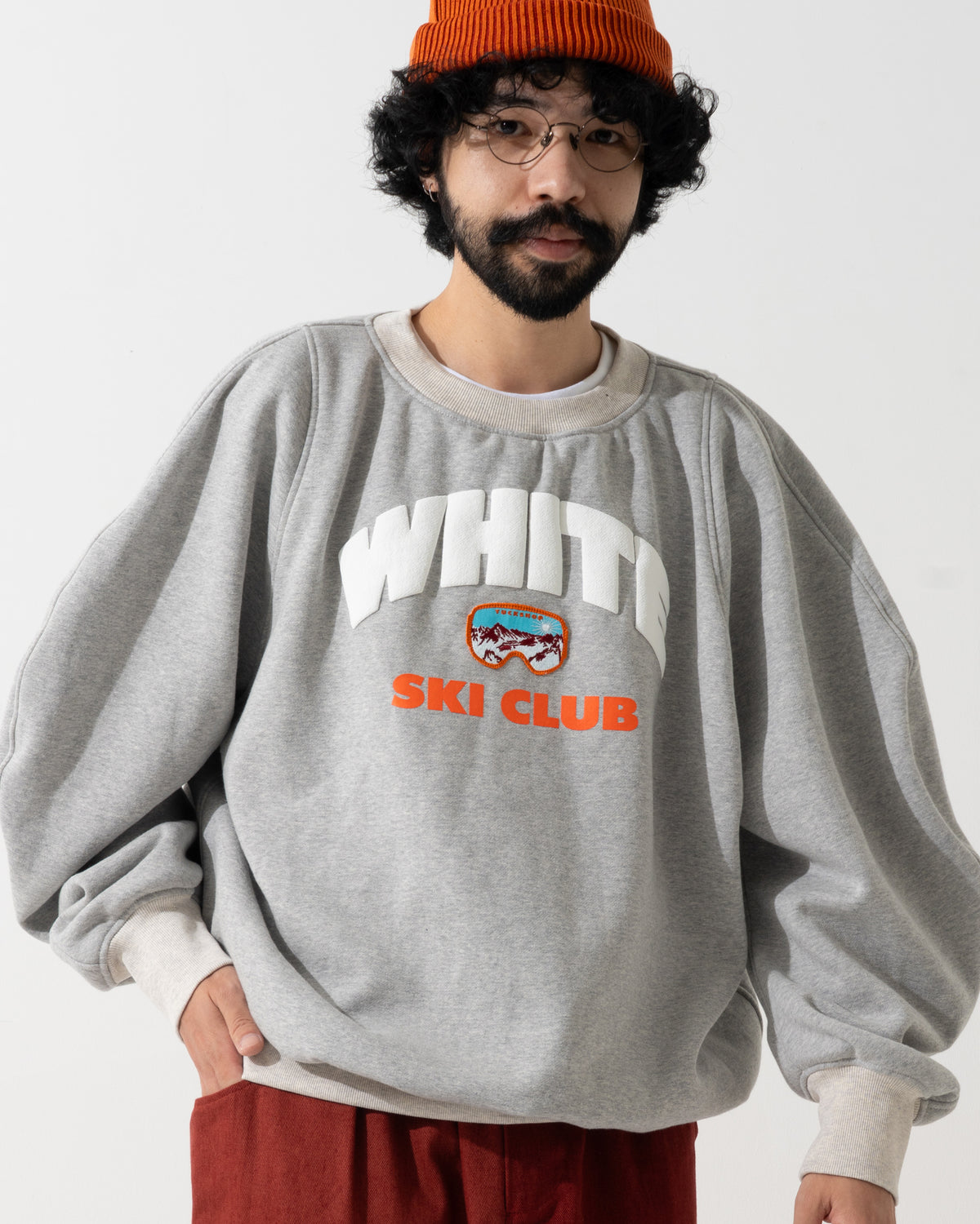 CORDUROY OVERSHIRT / off white & blue