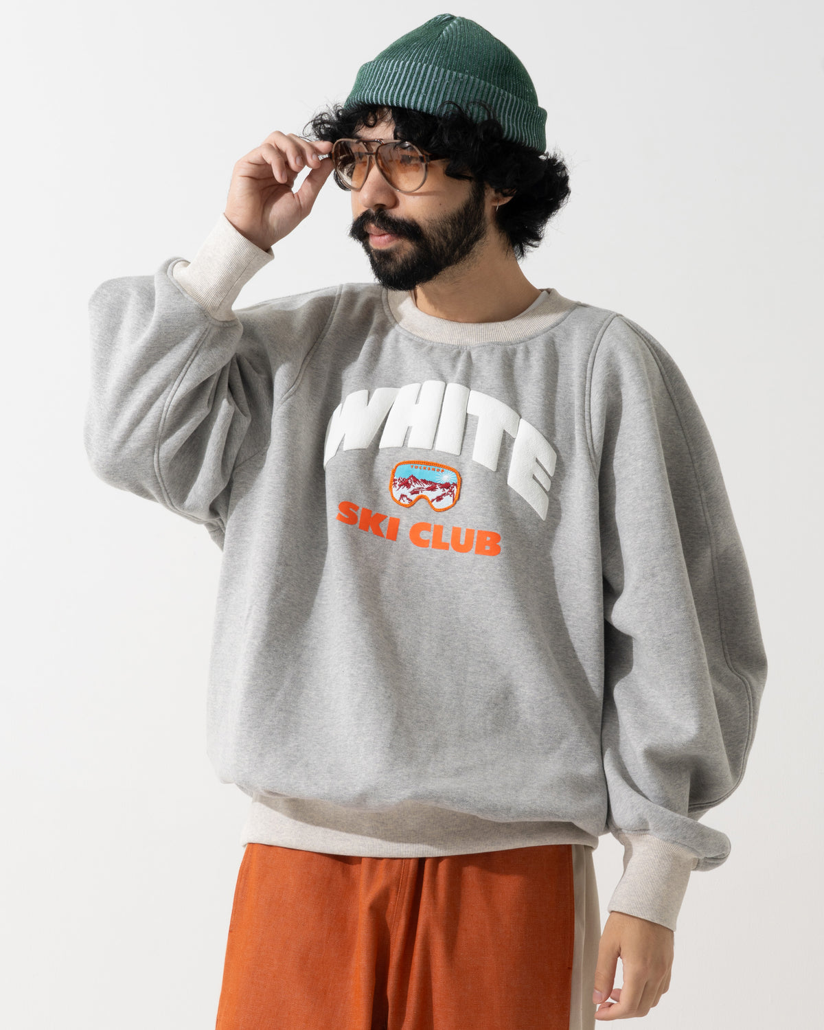 CORDUROY OVERSHIRT / off white & blue
