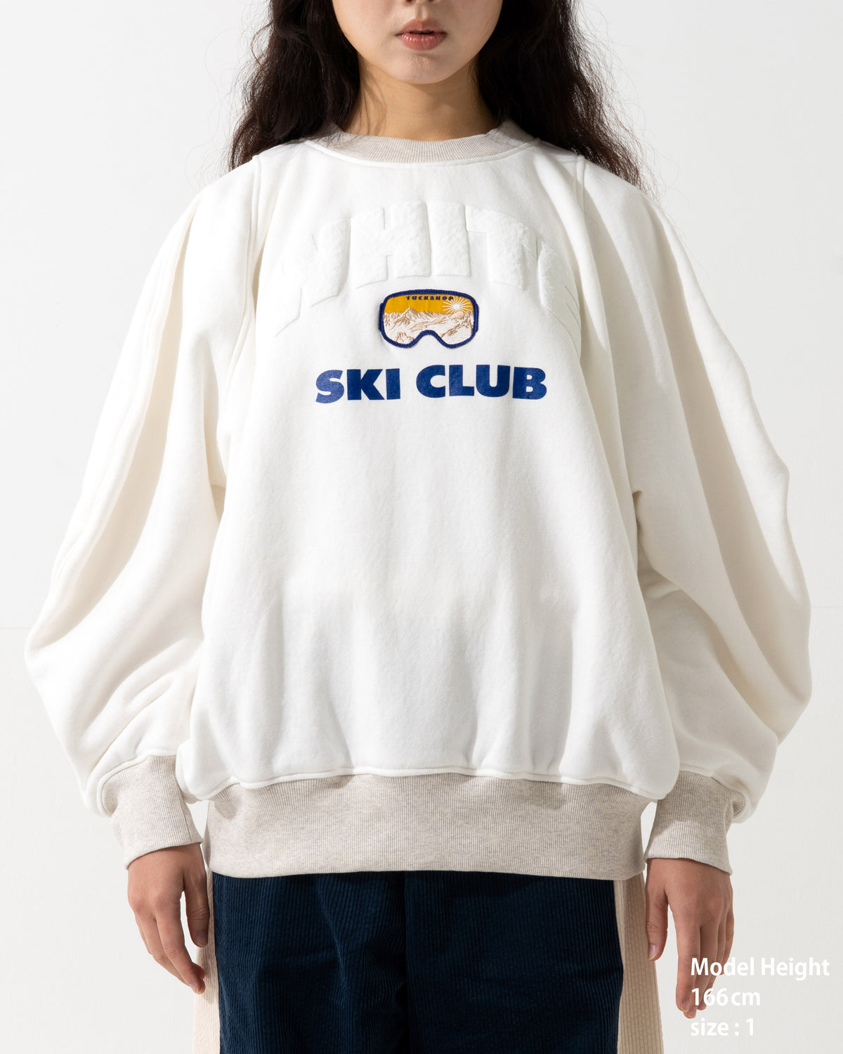 CORDUROY OVERSHIRT / off white & blue