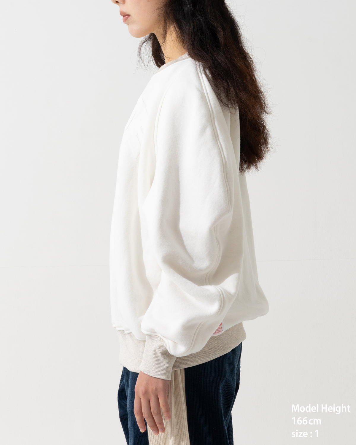 CORDUROY OVERSHIRT / off white & blue