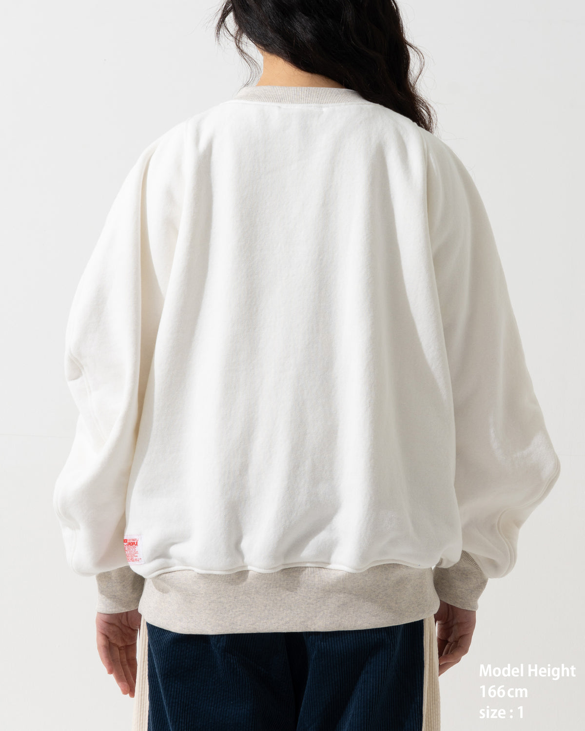 CORDUROY OVERSHIRT / off white & blue