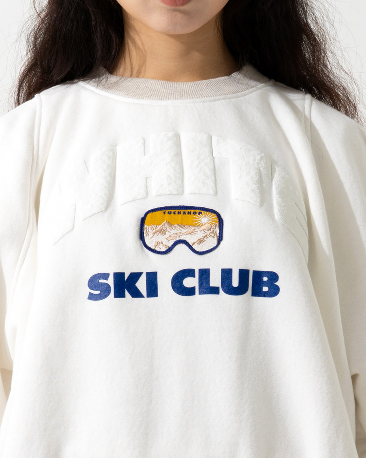 CORDUROY OVERSHIRT / off white & blue