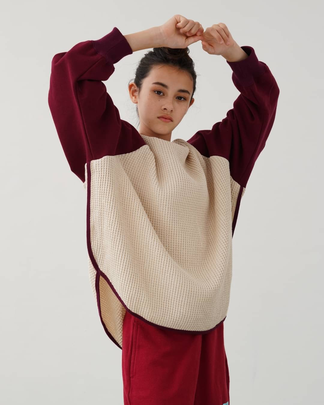 WAFFLE PULLOVER