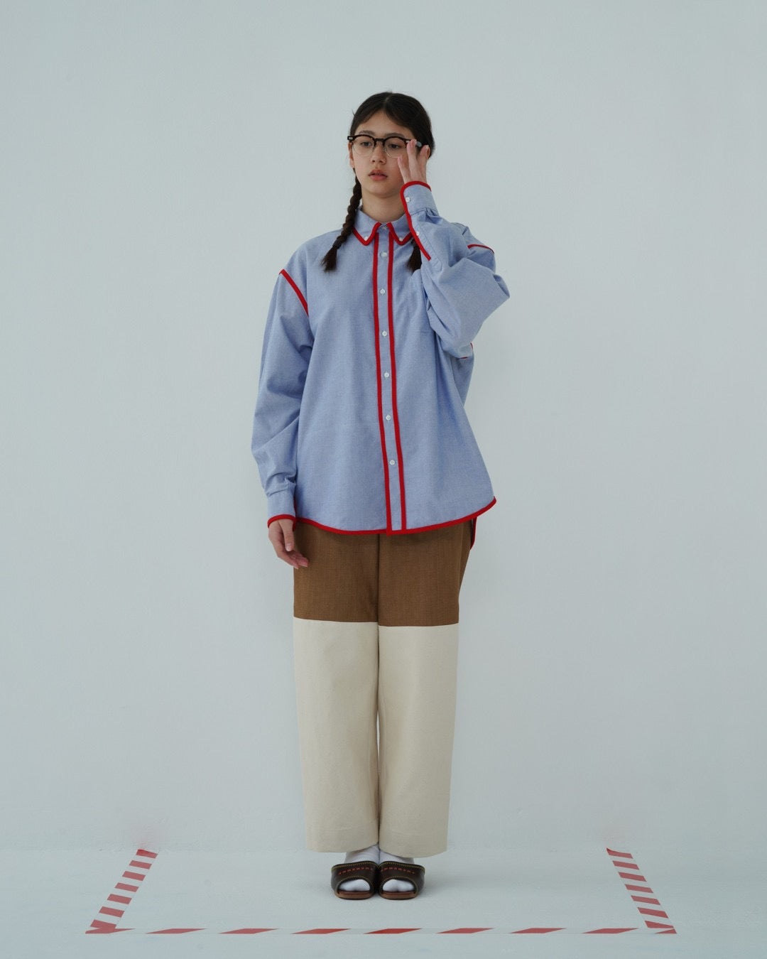 PIPING LONG SLEEVE SHIRT